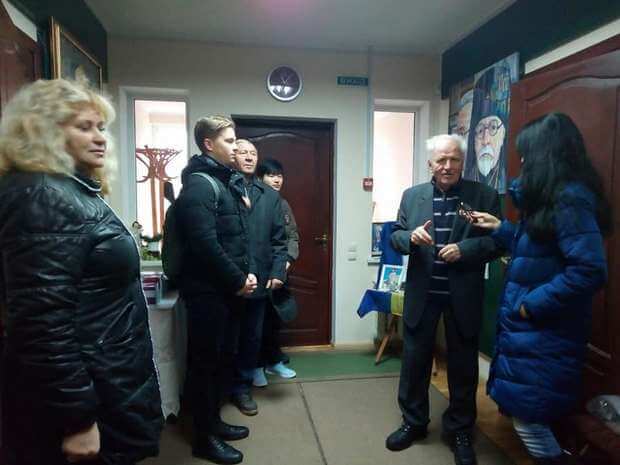 Борис Войцехівський в музеї ім. Івана Огієнка